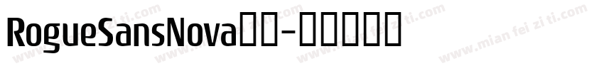 RogueSansNova下载字体转换