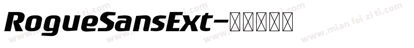 RogueSansExt字体转换