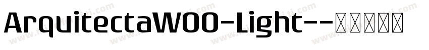 ArquitectaW00-Light-字体转换