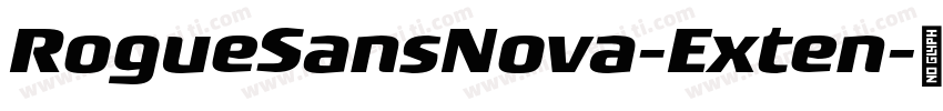 RogueSansNova-Exten字体转换