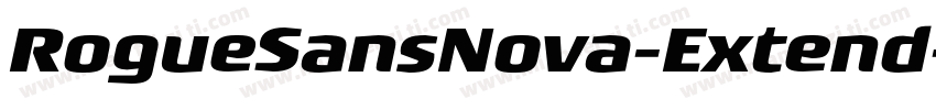 RogueSansNova-Extend字体转换