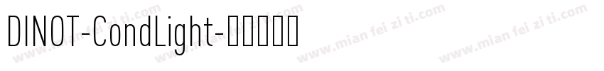 DINOT-CondLight字体转换