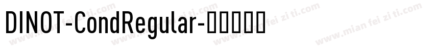 DINOT-CondRegular字体转换