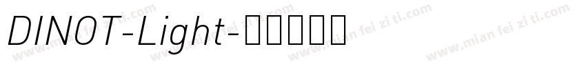 DINOT-Light字体转换