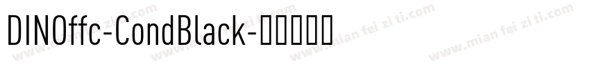 DINOffc-CondBlack字体转换