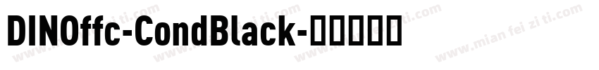 DINOffc-CondBlack字体转换