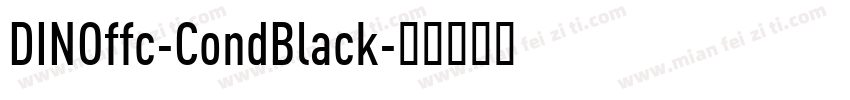 DINOffc-CondBlack字体转换