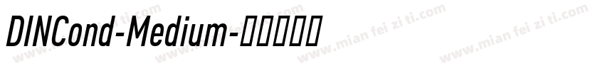DINCond-Medium字体转换