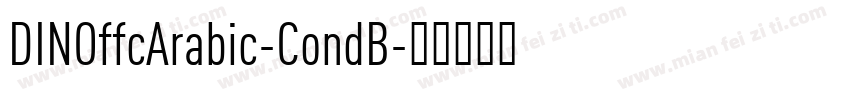 DINOffcArabic-CondB字体转换