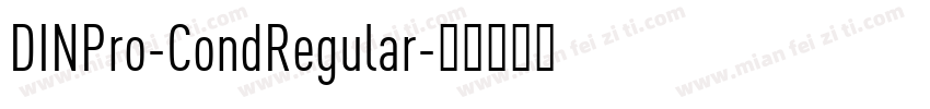DINPro-CondRegular字体转换