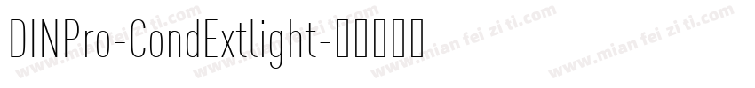 DINPro-CondExtlight字体转换