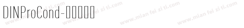 DINProCond字体转换