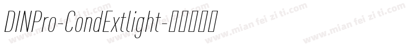 DINPro-CondExtlight字体转换