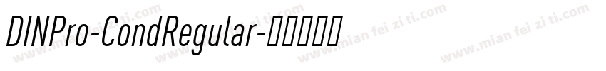 DINPro-CondRegular字体转换