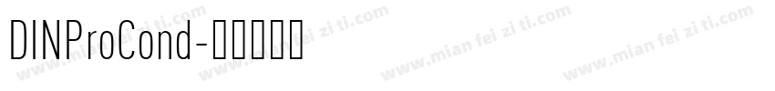 DINProCond字体转换