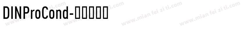 DINProCond字体转换