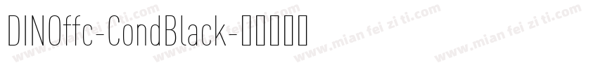 DINOffc-CondBlack字体转换