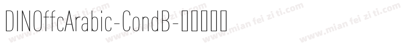 DINOffcArabic-CondB字体转换
