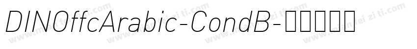 DINOffcArabic-CondB字体转换
