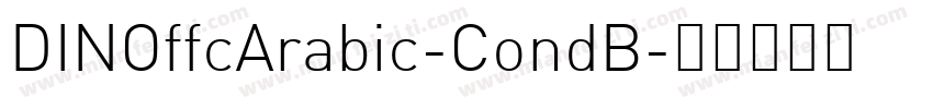 DINOffcArabic-CondB字体转换
