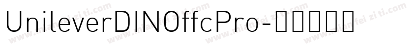 UnileverDINOffcPro字体转换
