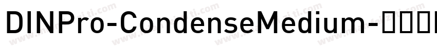 DINPro-CondenseMedium字体转换