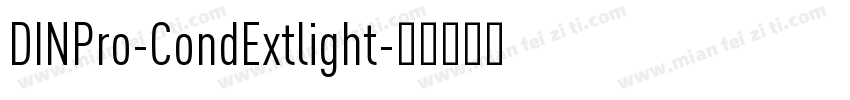 DINPro-CondExtlight字体转换