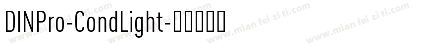 DINPro-CondLight字体转换