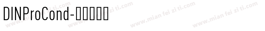 DINProCond字体转换