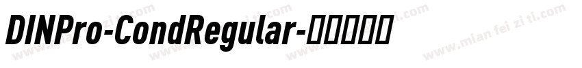 DINPro-CondRegular字体转换