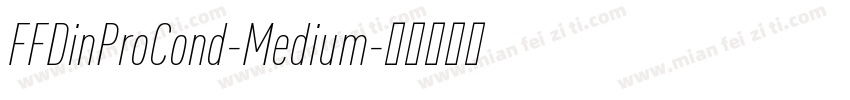 FFDinProCond-Medium字体转换