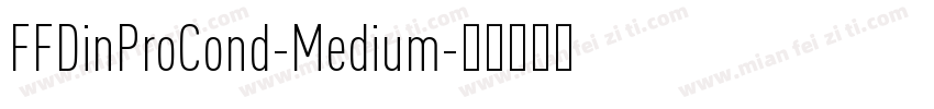 FFDinProCond-Medium字体转换