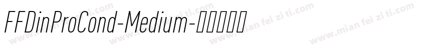 FFDinProCond-Medium字体转换