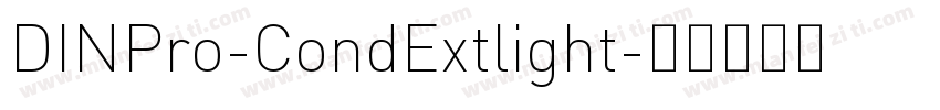 DINPro-CondExtlight字体转换