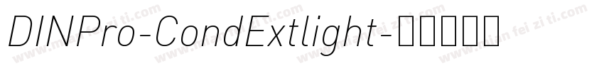 DINPro-CondExtlight字体转换