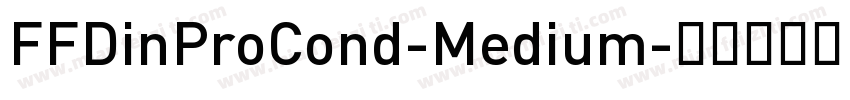 FFDinProCond-Medium字体转换