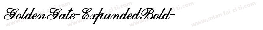GoldenGate-ExpandedBold字体转换