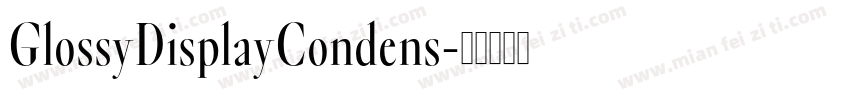 GlossyDisplayCondens字体转换