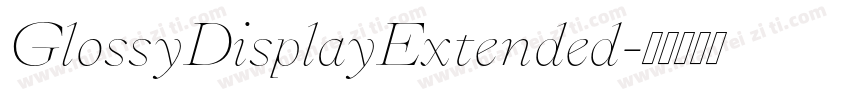 GlossyDisplayExtended字体转换