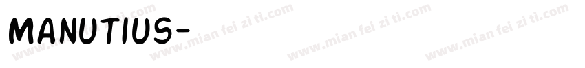Manutius字体转换
