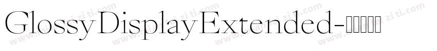GlossyDisplayExtended字体转换