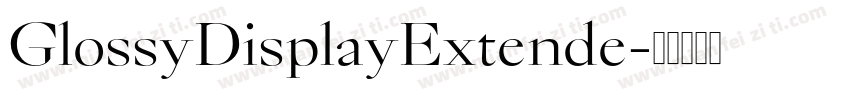 GlossyDisplayExtende字体转换