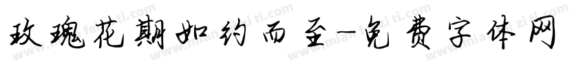 玫瑰花期如约而至字体转换