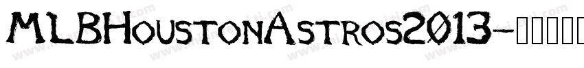 MLBHoustonAstros2013字体转换