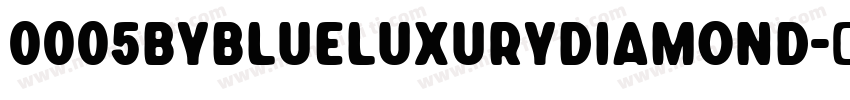 0005BYBlueLuxuryDiamond字体转换