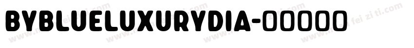BYBlueLuxuryDia字体转换
