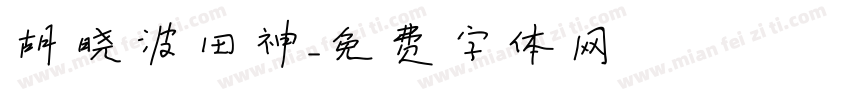 胡晓波田神字体转换