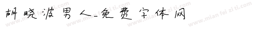 胡晓波男人字体转换