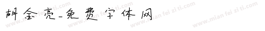 胡金亮字体转换