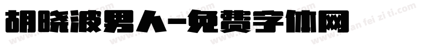 胡晓波男人字体转换